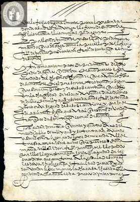 Urrutia de Vergara Papers, back of page 83, folder 8, volume 1, 1570