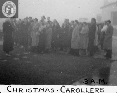 Christmas carollers - 3 a.m. 1935