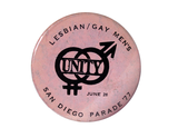 "Lesbian/gay men's San Diego parade '77 Unity," 1977