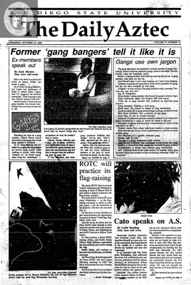 The Daily Aztec: Thursday 10/12/1989