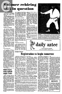 Daily Aztec: Tuesday 01/04/1972