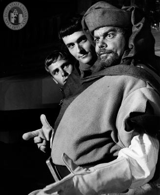 Mike Ebert and two unidentified actors in Henry IV, Part I, 1959