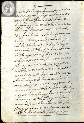 Urrutia de Vergara Papers, back of page 139, folder 9, volume 1, 1664