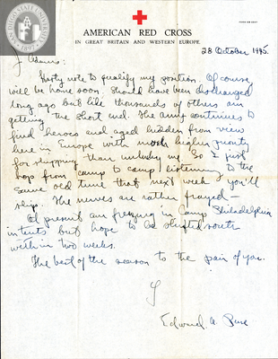Letter from Edward A. Reese, 1945