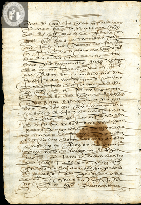 Urrutia de Vergara Papers, back of page 102, folder 8, volume 1