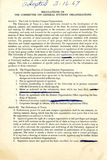Regulations of the committee on general student organizations, 1967
