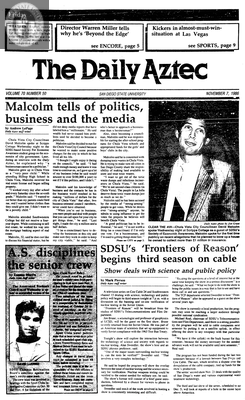 The Daily Aztec: Friday 11/07/1986