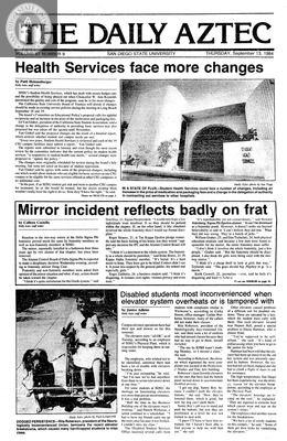 The Daily Aztec: Thursday 09/13/1984