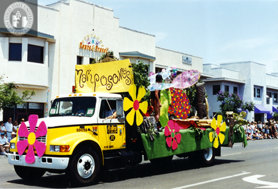 Colorful parade truck in San Diego Pride parade, 1994