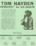 Tom Hayden Democrat for U.S. Senate, 1975