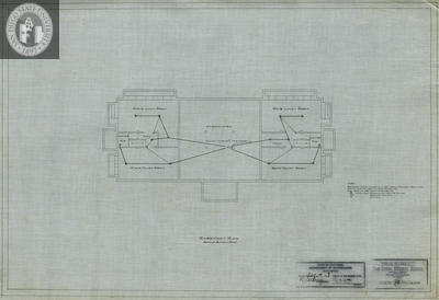 Basement Plan, Training Building, San Diego Normal School, 1909