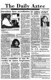 The Daily Aztec: Thursday 10/25/1990