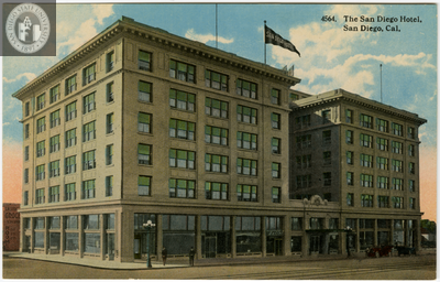 The San Diego Hotel, San Diego, California, 1914