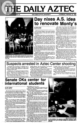 The Daily Aztec: Thursday 02/16/1984