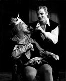 William Ball and an unidentified actor in Hamlet, 1960