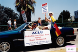 ACLU (American Civil Liberties Union) parade car at Pride parade, 1997