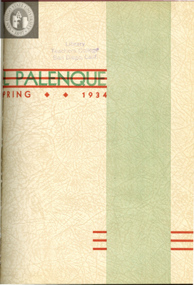 El Palenque, Spring Issue 1934
