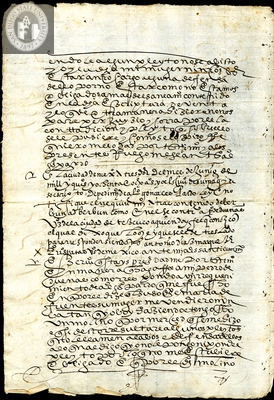 Urrutia de Vergara Papers, back of page 67, folder 8, volume 1