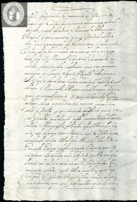 Urrutia de Vergara Papers, back of page 43, folder 15, volume 2, 1704