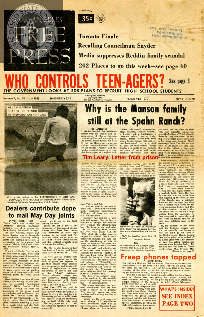 Los Angeles Free Press: 05/01/1970-05/07/1970
