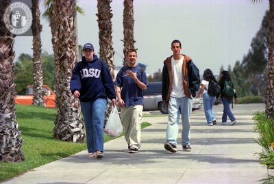 Students on a walkway, 1999