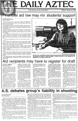 The Daily Aztec: Friday 03/16/1984
