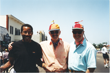 Men with propeller beanies at San Diego Pride, 1996