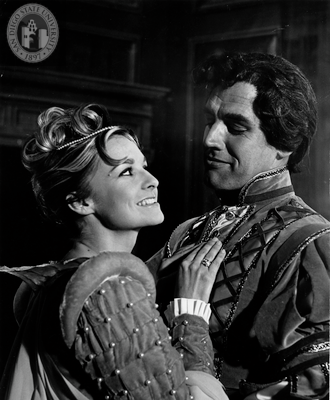 Betsy Smith and Charles Macaulay in Much Ado About Nothing, 1964