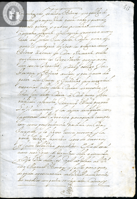 Urrutia de Vergara Papers, page 46, folder 15, volume 2, 1704