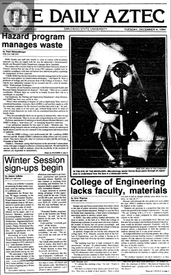 The Daily Aztec: Tuesday 12/04/1984