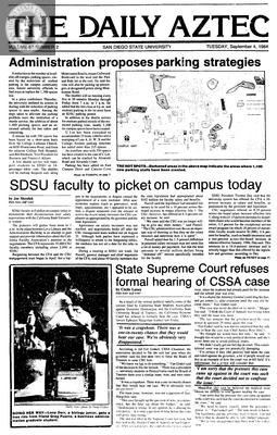 The Daily Aztec: Tuesday 09/04/1984