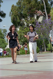 Students on a campus walkway, 2006