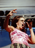 Lead singer at Pride Festival, 2002
