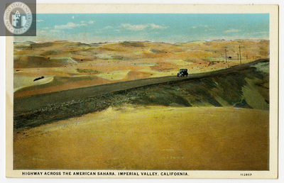 Highway across the American Sahara, 1926