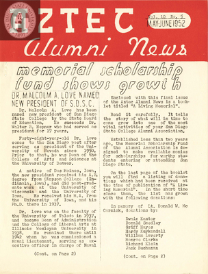 The Aztec Alumni News, Volume 10, Number 5, May-June 1952