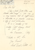 Letter from David Vincent Abbott, 1943
