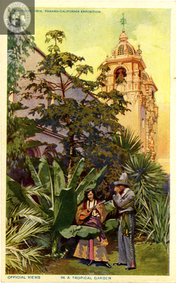 In a tropical garden, Exposition, 1914
