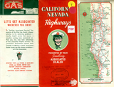 Road Map of California Nevada Highways Front Cover