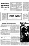 San Diego State Daily Aztec: Tuesday 05/11/1971