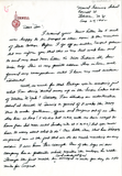 Letter from Joseph Avoyer, 1942
