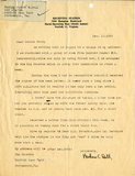 Letter from Harlow Bell, 1942
