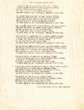 Music lyric sheet by Allen Edwards