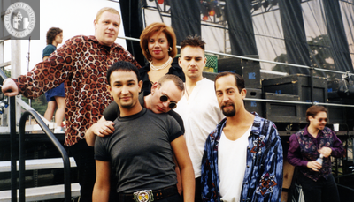Bronski Beat and performers backstage at San Diego Pride, 1995