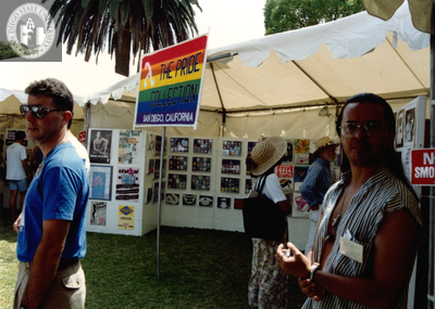 Lesbian and Gay Historical Society of San Diego  booth at Pride