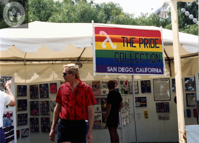 The Pride Collection LGHSSD display at Pride festival, 1993