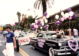 San Diego lambda pride car in Pride parade, 1986