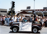 Emperor XVII Roger car in Pride parade, 1988