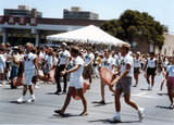 Different Strokes Swim Team marchers in Pride parade, 1988