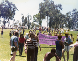 Gathering in Balboa Park for Pride festival, 1976
