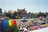 Rooftop view of Pride parade area, 1996